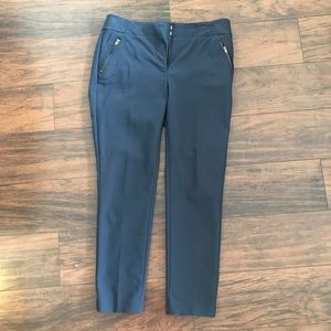 Loft Marisa skinny ankle pants in navy